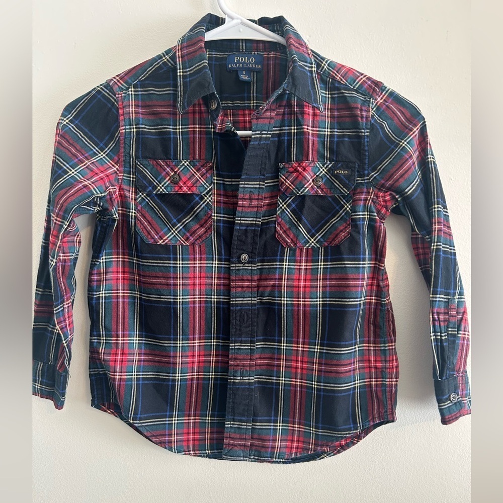 Polo Ralph Lauren Kids Plaid Flannel Button-Down Shirt